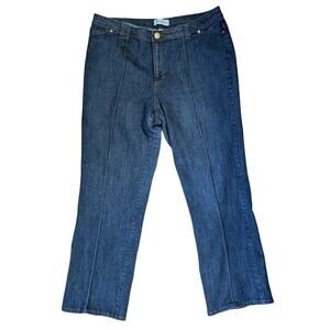 Venezia Bootcut Jeans Size 20 Plus Y2K Vintage Medium Wash Denim Front Seam